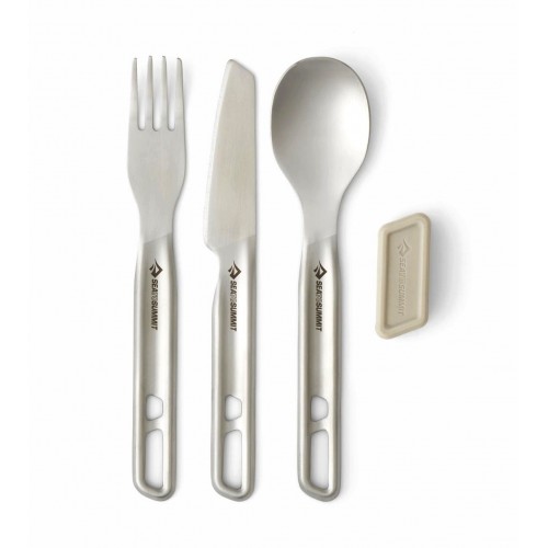 Набір столових приладів Sea to Summit Detour Stainless Steel Cutlery Set 3 шт Сріблястий (STS ACK036021-121801) Набір столових приладів Sea to Summit Detour Stainless Steel Cutlery Set 3 шт Сріблястий (STS ACK036021-121801)