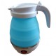 Електрочайник складний силіконовий Rainberg 220V 600W 600 мл Блакитний