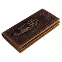 Купюрник чоловічий Vintage 14381 шкіряний Коричневий, Коричневий