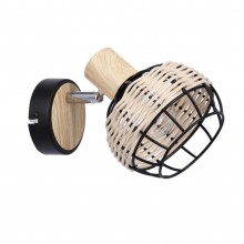 Бра Candellux Tajga 12x14 см Чорно-бежевий (91-12197)