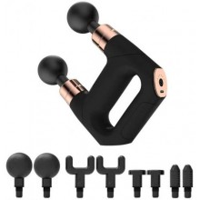 Ручний масажер для м'язів Massage Gun SL-821 4 пари насадок 25W Black (3_04805)