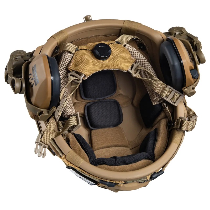 Комплект шолом FAST Team Wendy NIJ IIIA/навушники Walkers Razor/кріплення Чебурашки/кавер L Мультикам