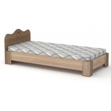 Велике односпальне ліжко Компаніт-100 МДФ дуб сонома