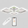 Стельова LED люстра Sunlight 5331/2+2 R хром