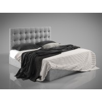 Ліжко BNB GrenadineDesign без підйомного механізму 140x190 світло-сірий