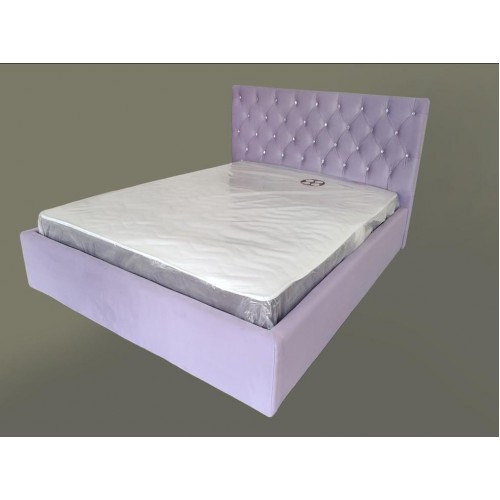 Ліжко двоспальне BNB Arizona Premium 160 х 190 см Simple З додатковою металевою цільнозварною рамою Фіолетовий
