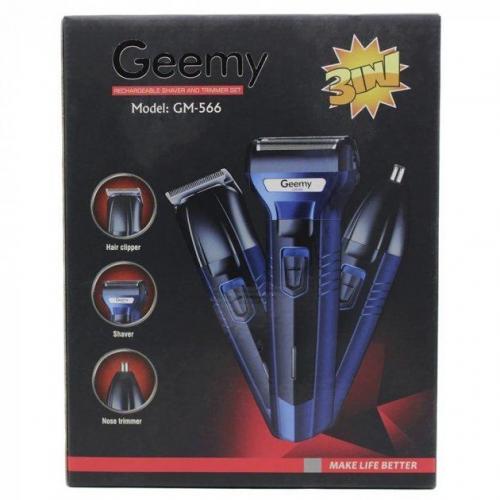 Електробритва Geemy GM-566 3в1 акумуляторна 3W Blue (3_02784) в інтернет супермаркеті PbayMarket!