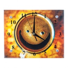 Годинники Настінні ДомАрт Смайлик СГ2 Подарункові Тихий хід 20х25х5 см (21965)