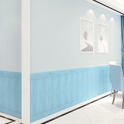 Самоклеюча 3D панель Sticker Wall SW-00001338 Синє дерево 700х700х4мм