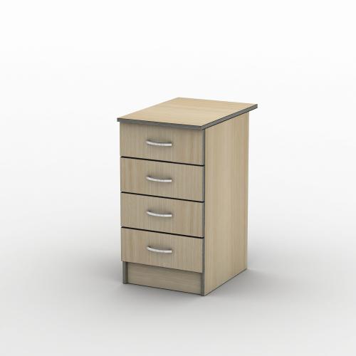 Тумба офісна Тиса Мебель ТП-2 500 Бук 75x50.1x40 см