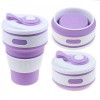 Стакан розкладний силіконовий COLLAPSIBLE Coffee Cup 350 ml Фіолетовий (101045PU)