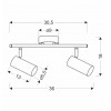 Спот Candellux Colly 36x18 см Білий (92-01610)