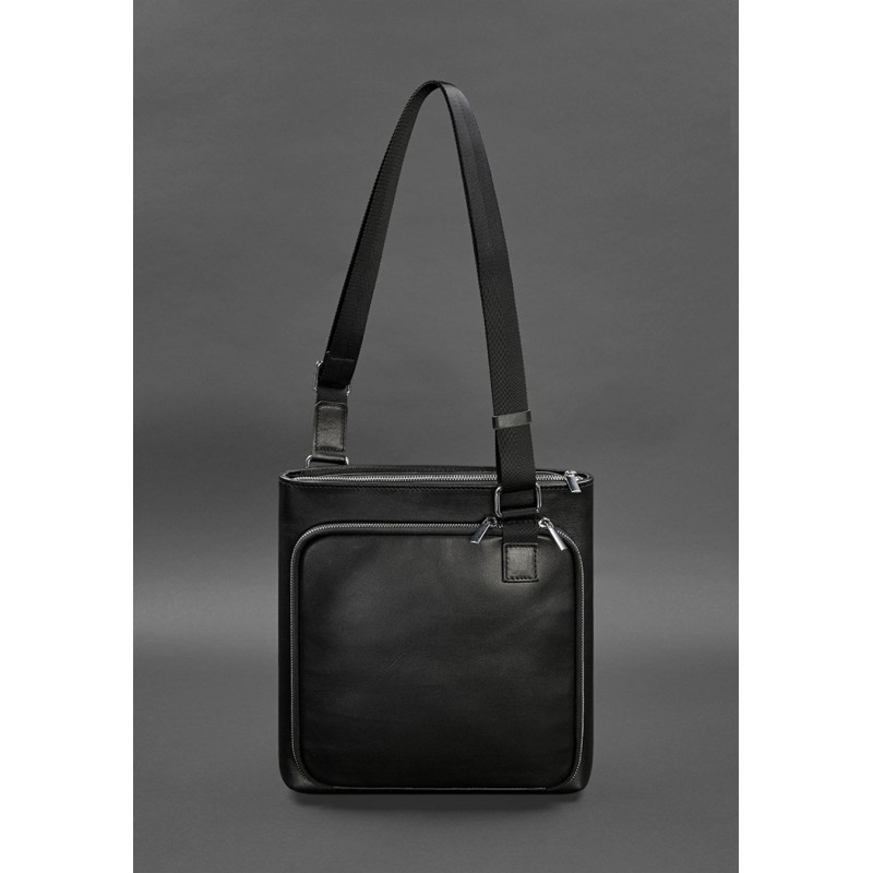 Сумка-планшет для прихованого носіння пістолета Чорна Краст BlankNote