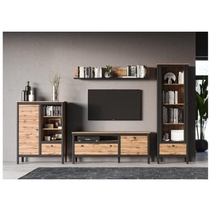 Шафа для зберігання в стилі Loft NS-2243 1930x620x400 мм Черный