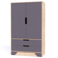 Шафа-Пенал Тиса Мебель Модуль-119 Дуб сонома Графіт 147x40x90 см Шафа-Пенал Тиса Мебель Модуль-119 Дуб сонома Графіт 147x40x90 см