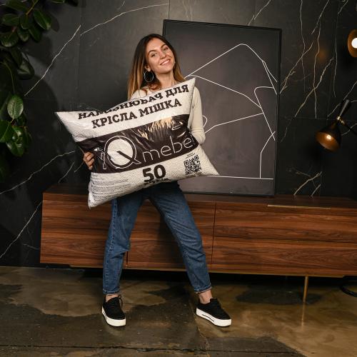 Оригінальний наповнювач 50л для крісла iQmebel. Комфортне впакування Оригінальний наповнювач 50л для крісла iQmebel. Комфортне впакування