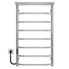 Рушникосушарка електрична Трапеція з полицею П8 500х900 Deffi Хром JD03 (C.TP.90.50.8.E.C.L.1)