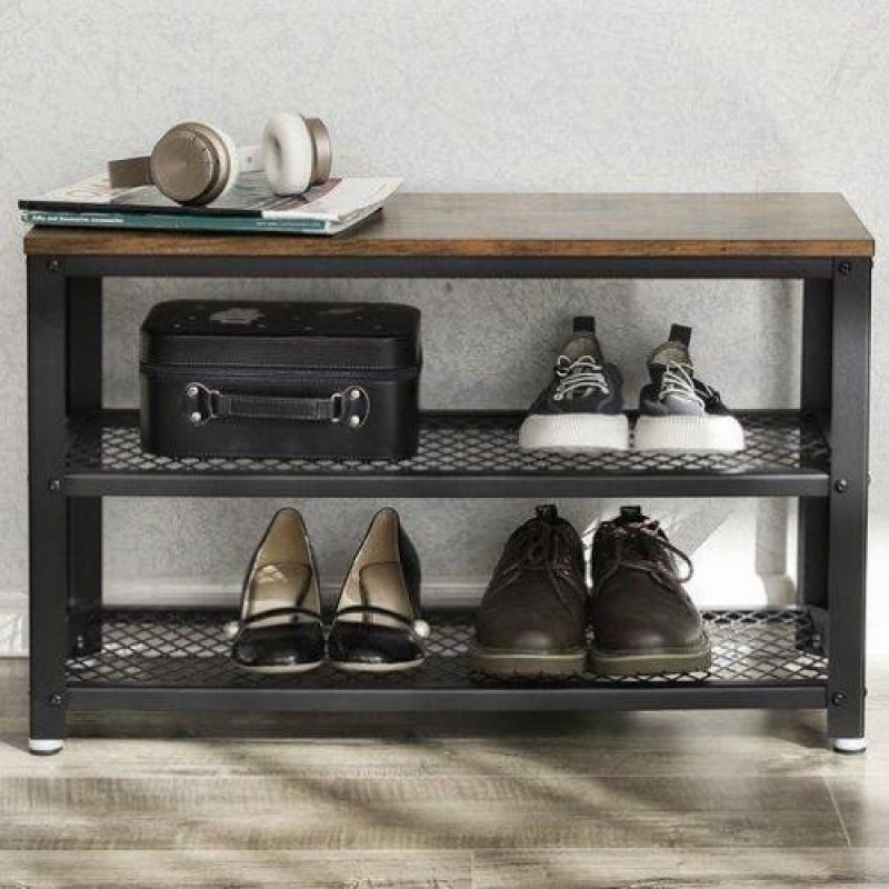 Консоль для передпокою в стилі Loft NS-449 730x900x320 мм Черный