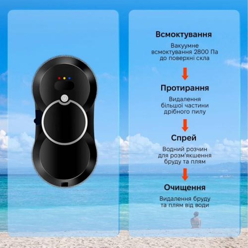 Робот для миття вікон Inspire IQ cleaner HCR-10 Black