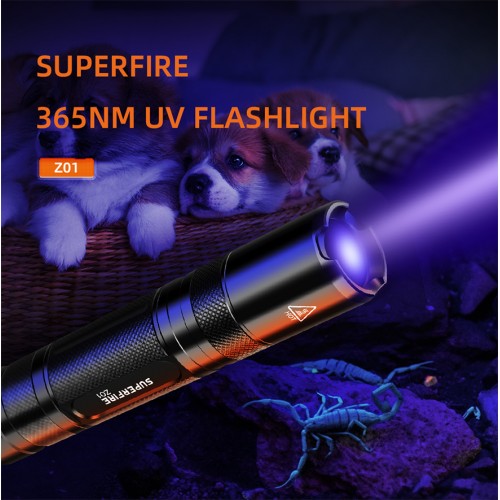 Ліхтар ультрафіолетовий Superfire Z01 Чорний (1935771610)