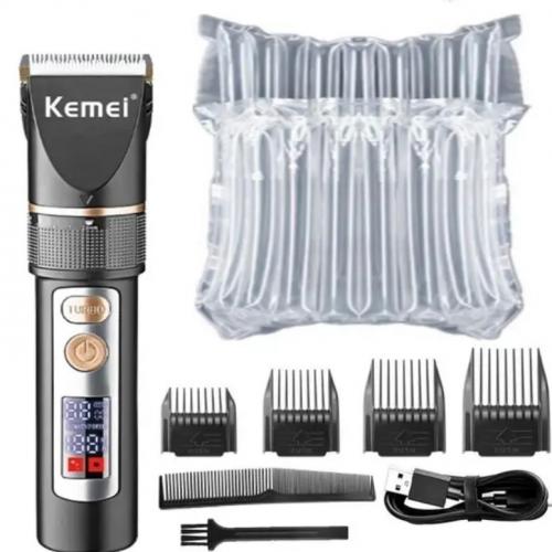 Машинка для стрижки Kemei LFJ-KM-5073 3 насадки Чорний (2390000002) Машинка для стрижки Kemei LFJ-KM-5073 3 насадки Чорний (2390000002)