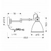 Бра Candellux Espera 45.6x18.5 см Чорний (21-85238)