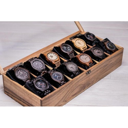 Коробочка для зберігання наручних годинників ecoWalnut 8.2х40.9х18 см Коробочка для зберігання наручних годинників ecoWalnut 8.2х40.9х18 см