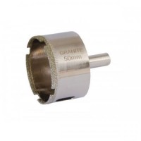 Свердло трубчасте GRANITE з алмазним напиленням для скла та плитки 50 мм 2-01-250 Свердло трубчасте GRANITE з алмазним напиленням для скла та плитки 50 мм 2-01-250