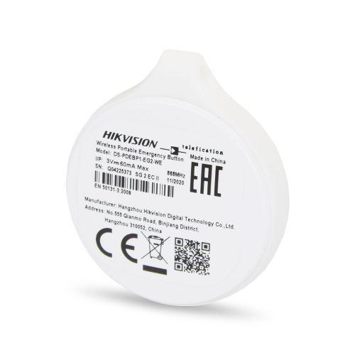 Бездротова портативна кнопка тривожна Hikvision DS-PDEBP1-EG2-WE Бездротова портативна кнопка тривожна Hikvision DS-PDEBP1-EG2-WE