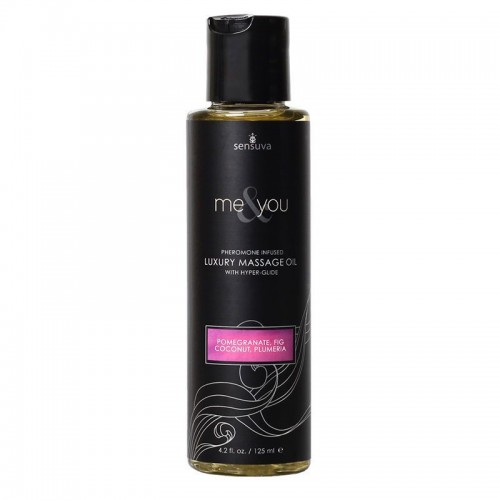 Масажна олія Sensuva Me & You Pomegranate Fig Coconut & Plumeria 125 мл Масажна олія Sensuva Me & You Pomegranate Fig Coconut & Plumeria 125 мл