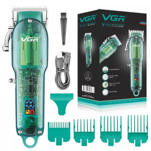 Машинка для стрижки волосся VGR V-660 акумуляторна 5W Green Машинка для стрижки волосся VGR V-660 акумуляторна 5W Green