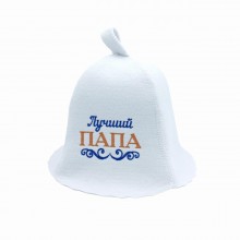 Банна шапка Luxyart Найкращий тато One Size білий LA-888