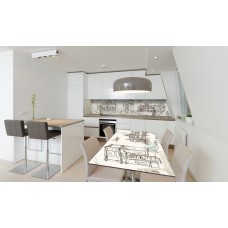 Наклейка вінілова на стіл Zatarga 