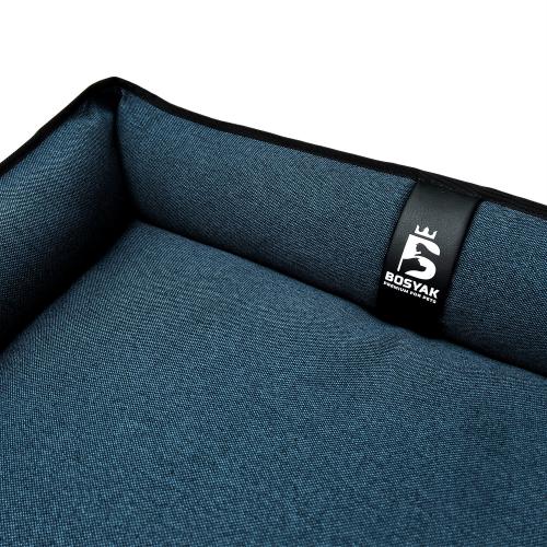 Лежак ліжко для собак та котів EGO Bosyak Рогожка M 75x65 Синій (спальне місце для собак та котів) Лежак ліжко для собак та котів EGO Bosyak Рогожка M 75x65 Синій (спальне місце для собак та котів)