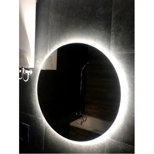 Дзеркало Turister кругле 60см з боковим LED підсвічуванням без рами (ZK60BR)