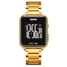 Чоловічий наручний класичний годинник Skmei 1852 Золотистий