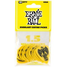 Медіатори Ernie Ball 9195 Yellow Everlast Guitar Player's Pack 1.5 mm (12 шт.)
