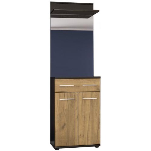 Тріо Комод 2Д1Ш + Дзеркало МЕБЛІ СЕРВІС Венге темний + Дуб крафт (60.2х32х202.9 см) Тріо Комод 2Д1Ш + Дзеркало МЕБЛІ СЕРВІС Венге темний + Дуб крафт (60.2х32х202.9 см)