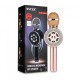 Дитячий мікрофон Wster з функцією караоке USB, microSD, AUX, Bluetooth WS 669 Рожевий із золотим