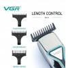 Бездротова машинка для стрижки волосся та бороди з насадками VGR V-008