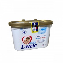 Гіпоалергенні капсули для прання Lovela Baby 0+ для білого та кольорового дитячого одягу і білизни 12 шт