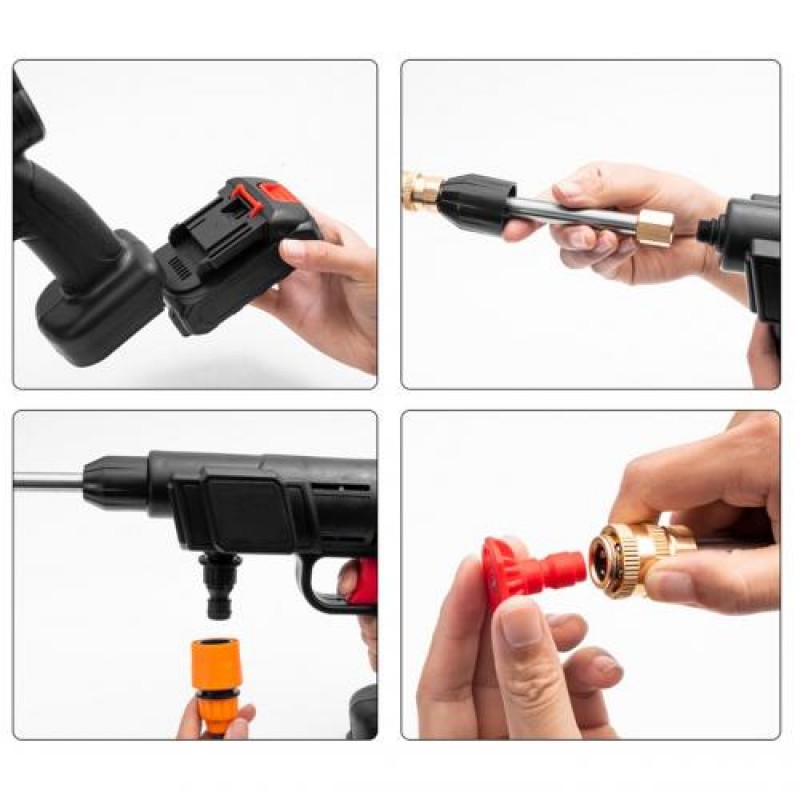 Акумуляторне миття високого тиску RIAS Water Gun 200W Black (3_04637)