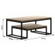 Кавовий журнальний столик у стилі Loft NS-465 530x1200x620 мм Черный