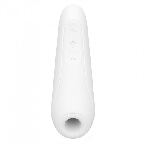 Вакуумний кліторальний стимулятор Satisfyer Curvy 1+ White з керуванням через інтернет в інтернет супермаркеті PbayMarket!