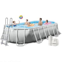Каркасний басейн Intex 26796, 503 x 274 x 122 см (5678 л/год, драбина, тент, підстилка)