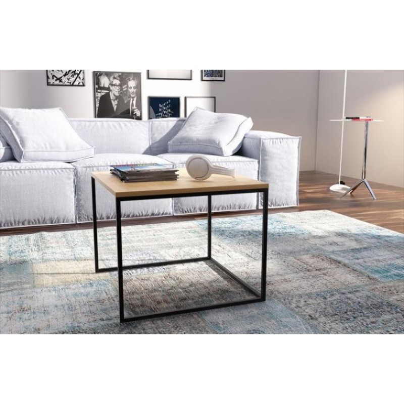 Кавовий журнальний столик у стилі Loft NS-608 480x600x600 мм Белый