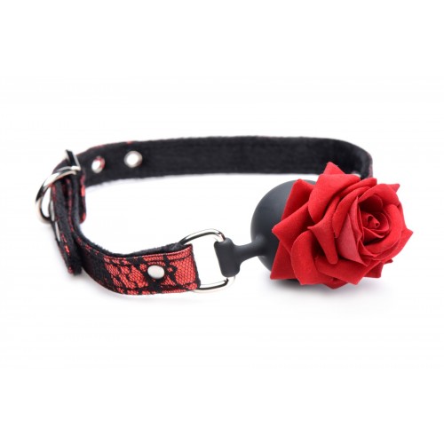 Кляп Master Series Eye-Catching Ball Gag With Rose в інтернет супермаркеті PbayMarket!