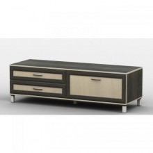 Тумба під телевізор Тиса Мебель ТВ-223 Венге Дуб молочний 44x45x120 см