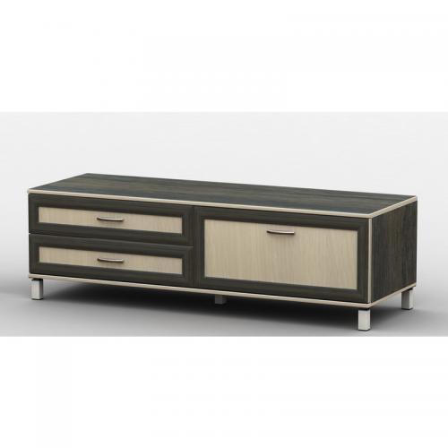 Тумба під телевізор Тиса Мебель ТВ-223 Венге Дуб молочний 44x45x120 см Тумба під телевізор Тиса Мебель ТВ-223 Венге Дуб молочний 44x45x120 см