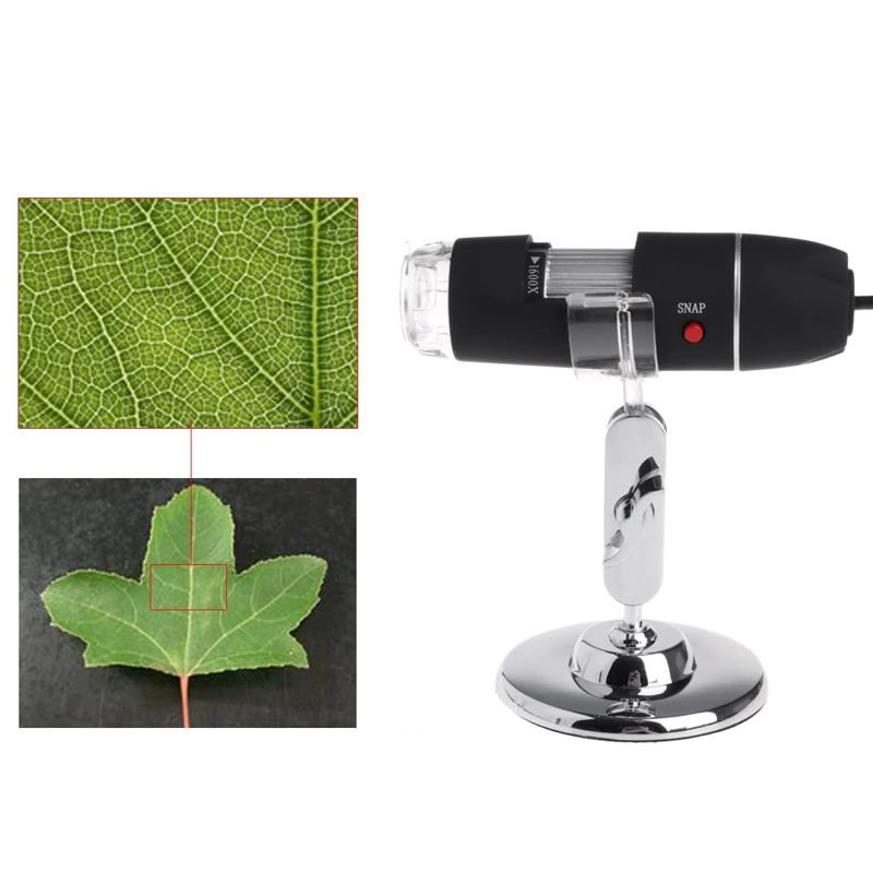 USB мікроскоп електронний цифровий зі збільшенням 1600 x Ootdty DM-1600, підсвічування 8 LED